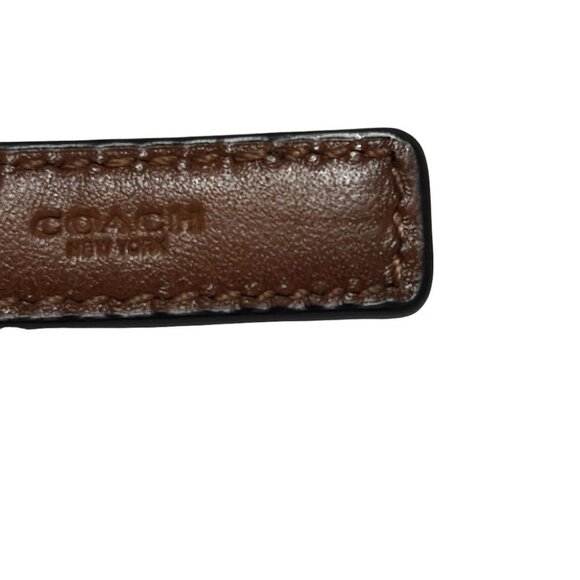 COACH - Black Gold Leather Hardware Belt - Picture 4 of 4